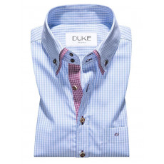 Polo Button Down Check with Double Contrast Collar