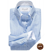 Polo Stretchy Button Down Dobby with Contrast Collar