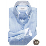 Polo Stretchy Button Down Dobby with Contrast Collar